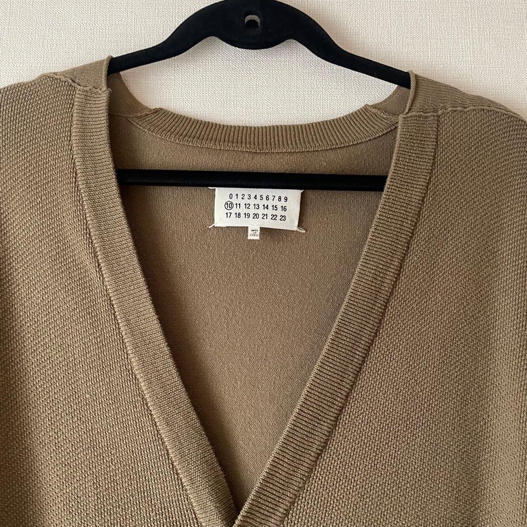 MaisonMargiela メゾンマルジェラ　Vネックガーディガン　ベージュ