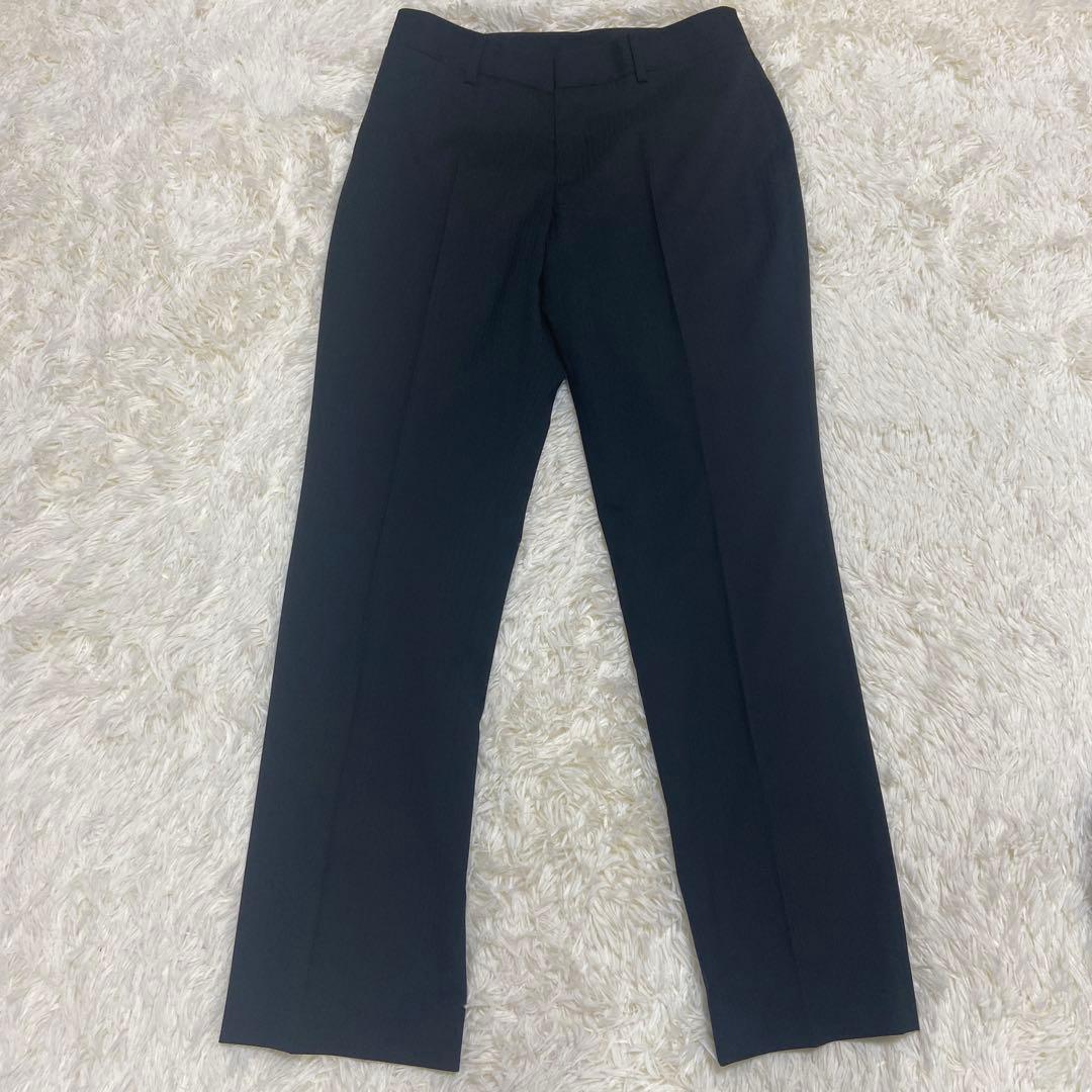 大きいサイズ　レミュー　パンツスーツ　ウォッシャブル　ブラック　上11下13