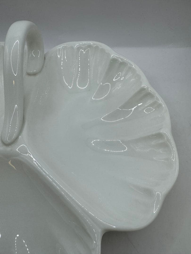 激レア 黒壺　ウェッジウッド ノーチラス　オードブル皿　パーティ皿　シェル型