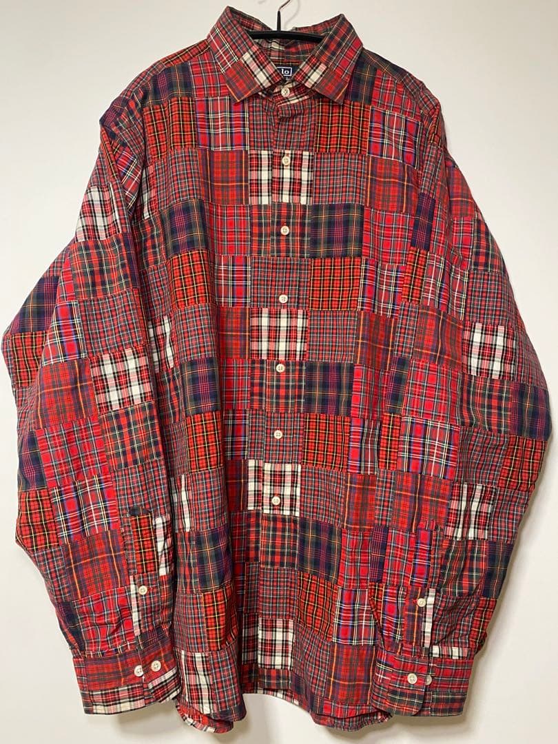 Ralph Lauren Polo パッチワーク マドラス ビッグシルエット