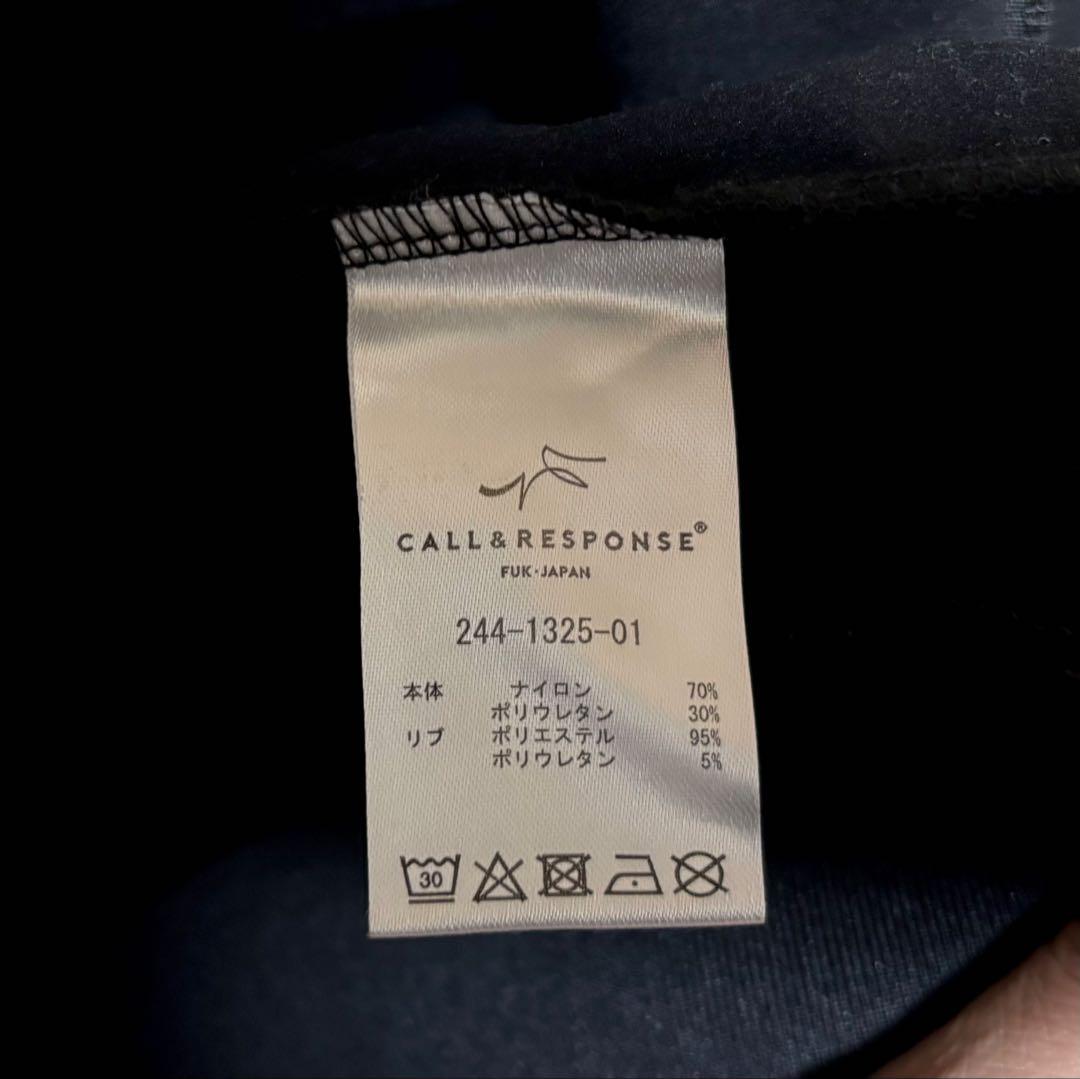 本日限定値引　超美品【CALL&RESPONSE】裏起毛ZIPパーカーXL 黒