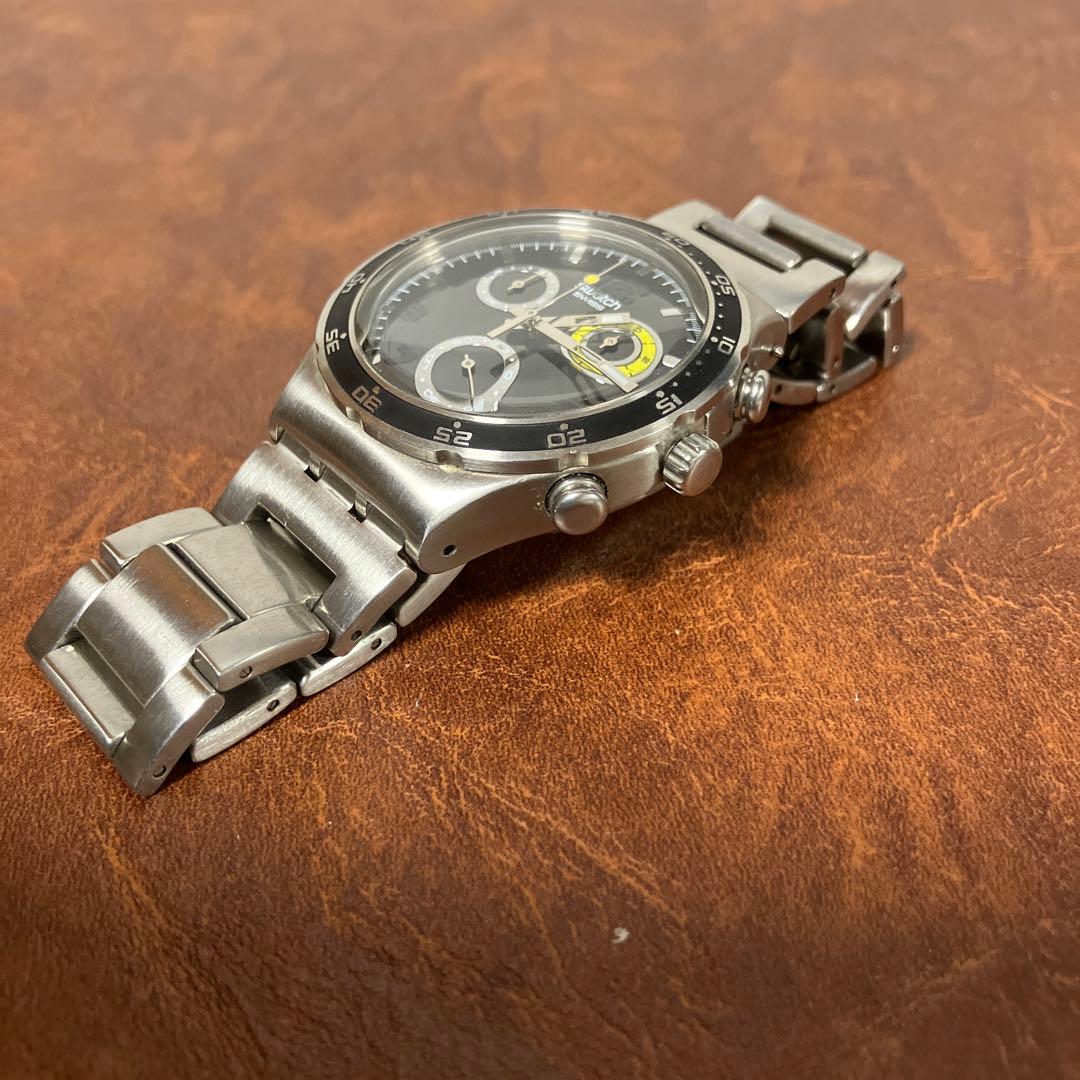 SWATCH IRONY スウォッチ アイロニー クロノグラフ 黒 シルバー