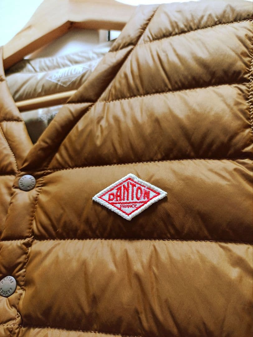 DANTON ブラウン ダウンベスト