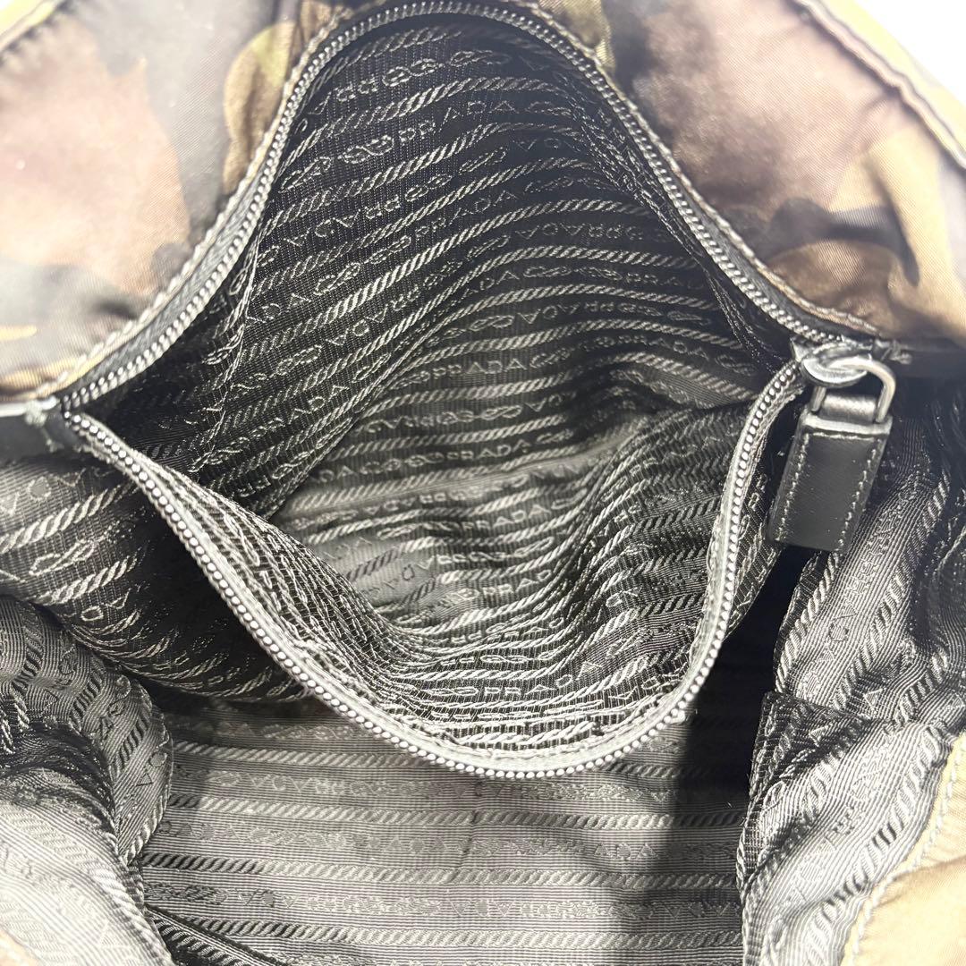 PRADA プラダ 迷彩 メッセンジャーバッグ ナイロン レザー イタリア製