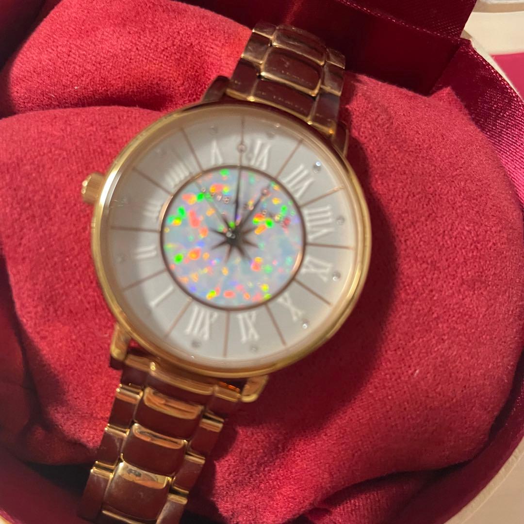 STAR JEWELRY 2019 クリスマス ガラスウォッチ ピンクゴールド