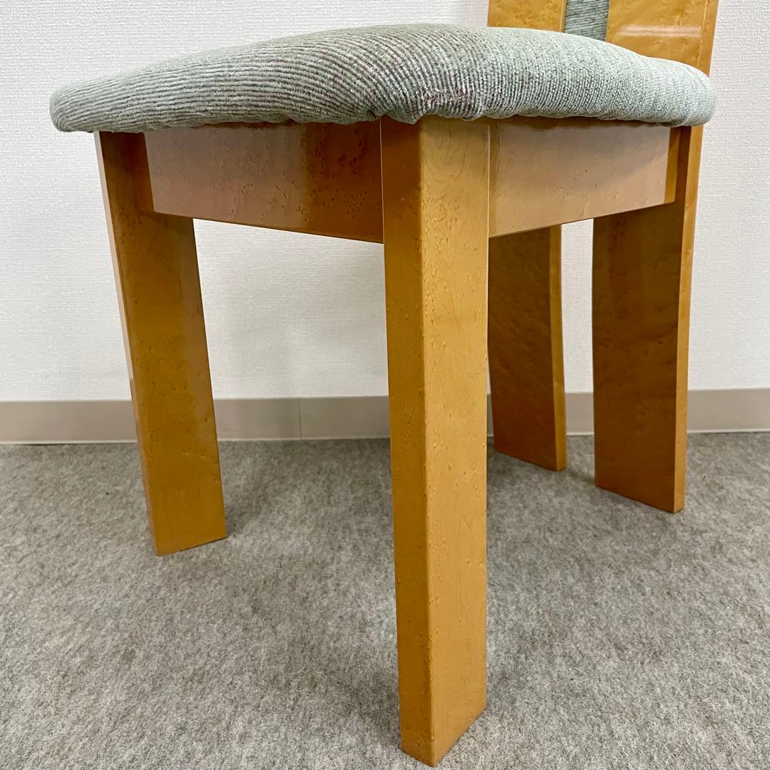 大塚家具【松創】(府中) ダイニングチェア \"バーズアイメイプル\" No.4