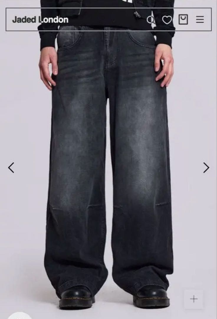 パンツ jadedlondon WashedBlackColossusJeans W26