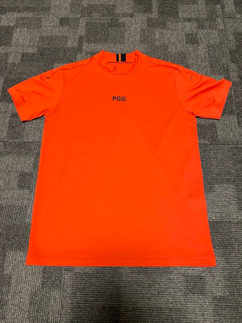 【美品】PGG PEARLY GATES 半袖モックネックシャツ サイズ4