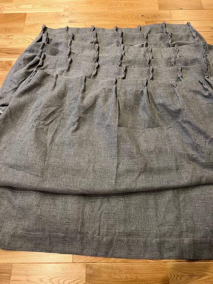 NITORI グレー ドレープカーテン×6枚