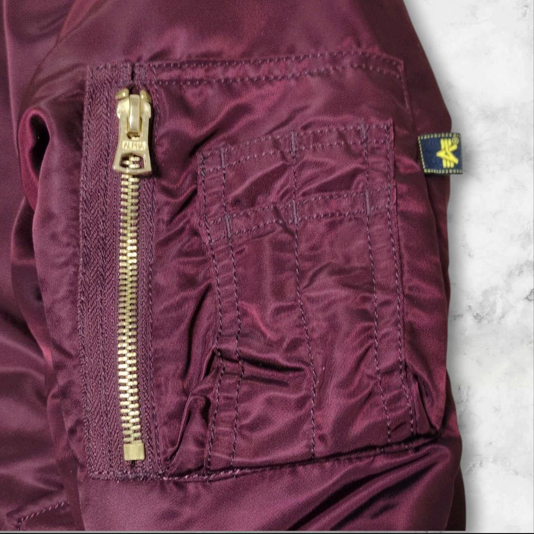 極美品♢アルファインダストリーズ MA-1 リバーシブル ボルドー XL 希少