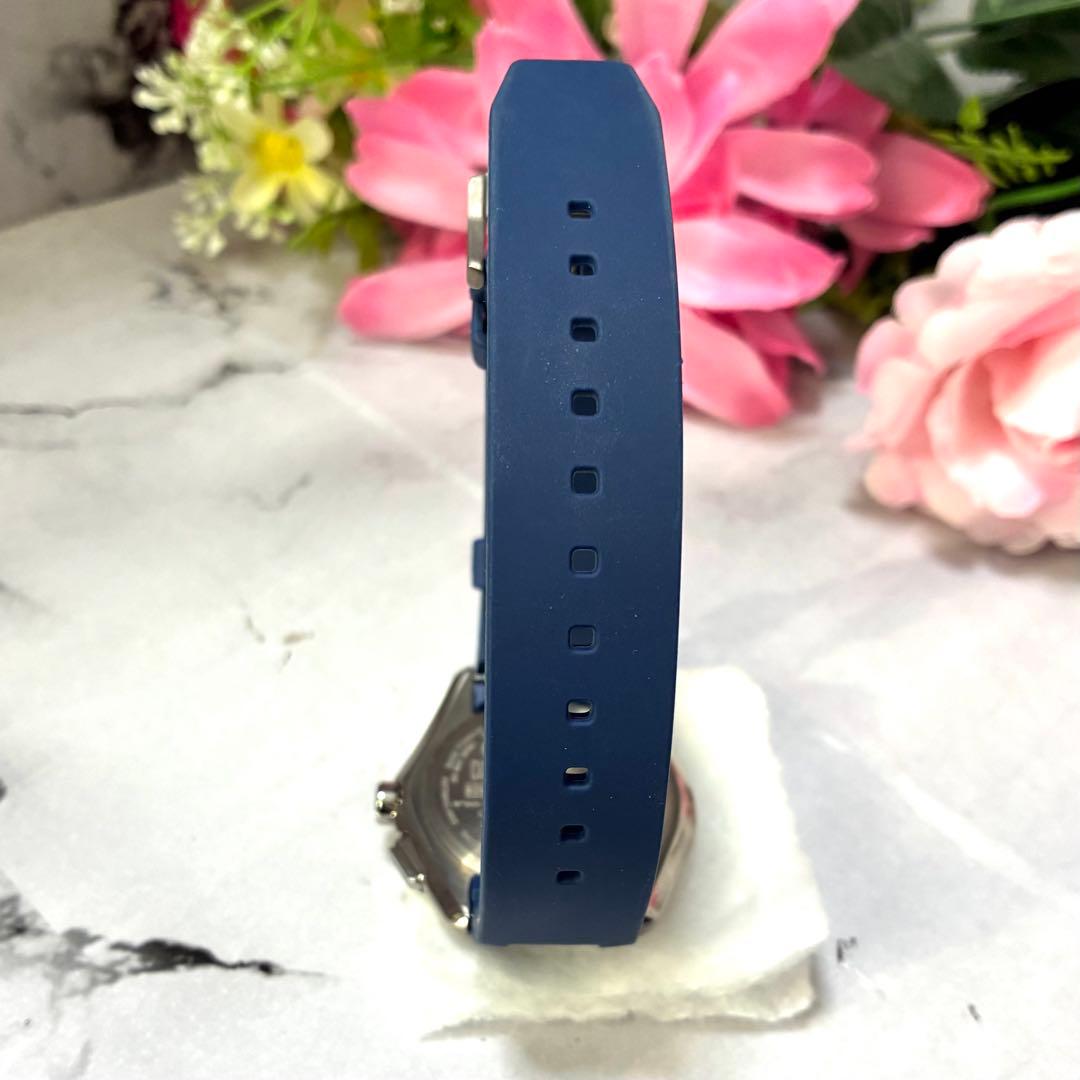 【美品】シチズン 腕時計 Bluetooth ソーラー W410 ネイビー