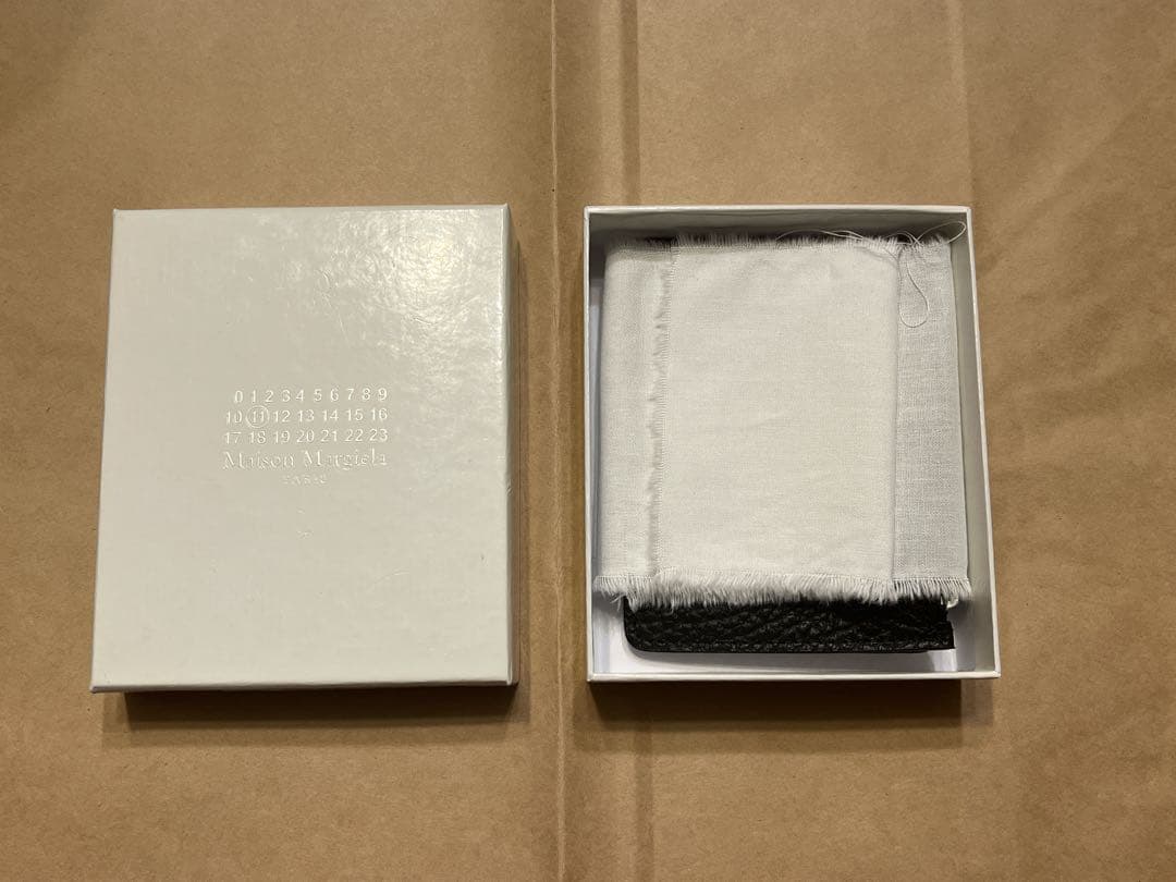 【最終値下げ】【Maison Margiela 】ブラックレザー マネークリップ