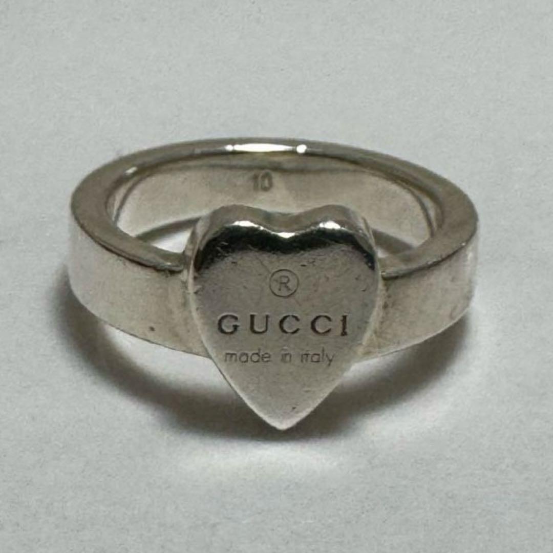 GUCCI グッチ ハートリング 指輪 ハート イタリア製 シルバー925