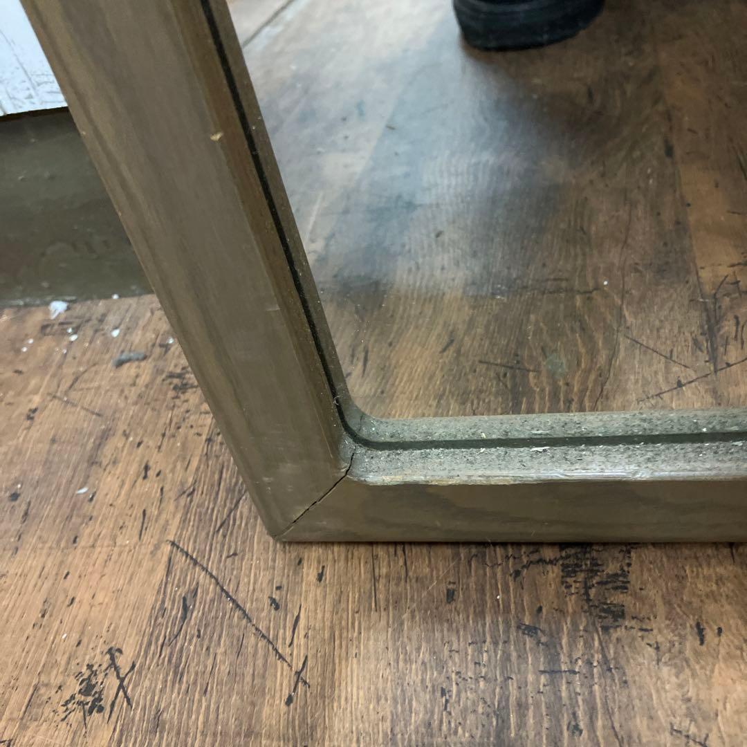 B-2 スタンドミラー 鏡 全身鏡 アーチ型 ウッドスタンドミラー インテリア