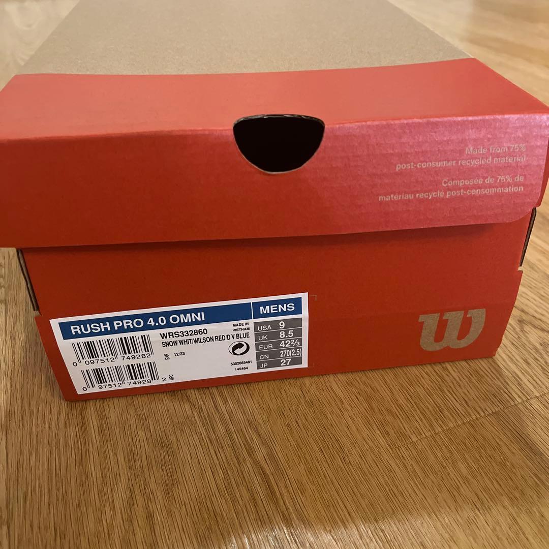 Wilson テニスシューズ RUSH PRO 4.0 MNI 27cm