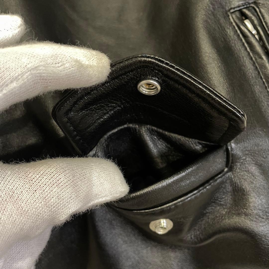 ユナイテッドアローズ Mサイズ ダブルライダース ジャケット 羊革 ブラック