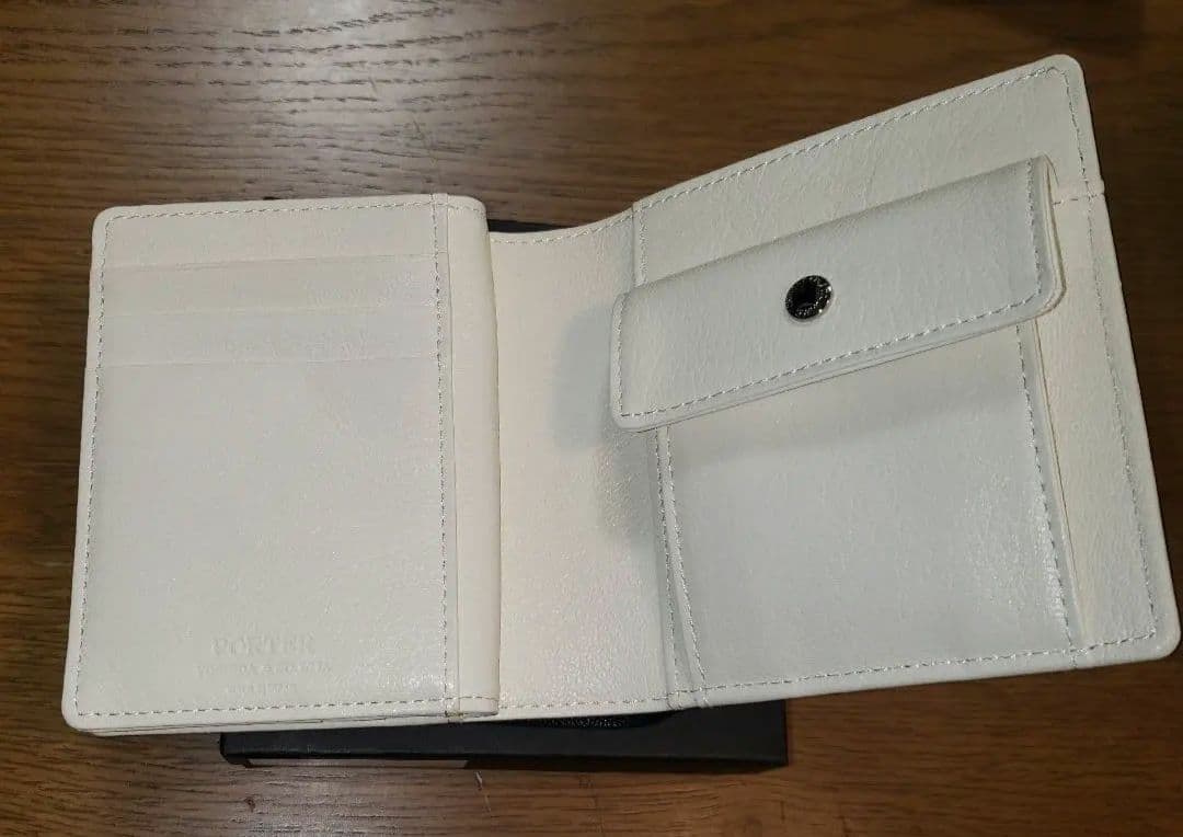 PORTER 二つ折り 財布 ネイビー×ナチュラル 未使用