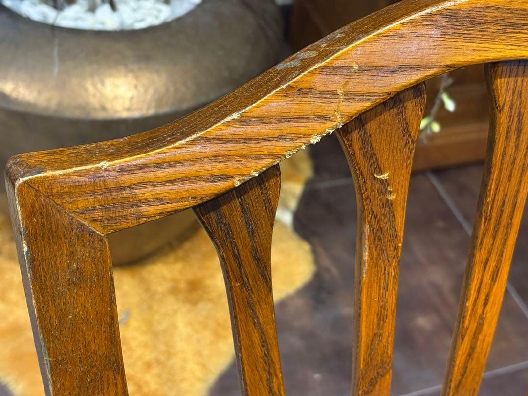 台湾製 オーク材 ダイニングチェア リビングチェア 食卓椅子 合皮レザー nZ