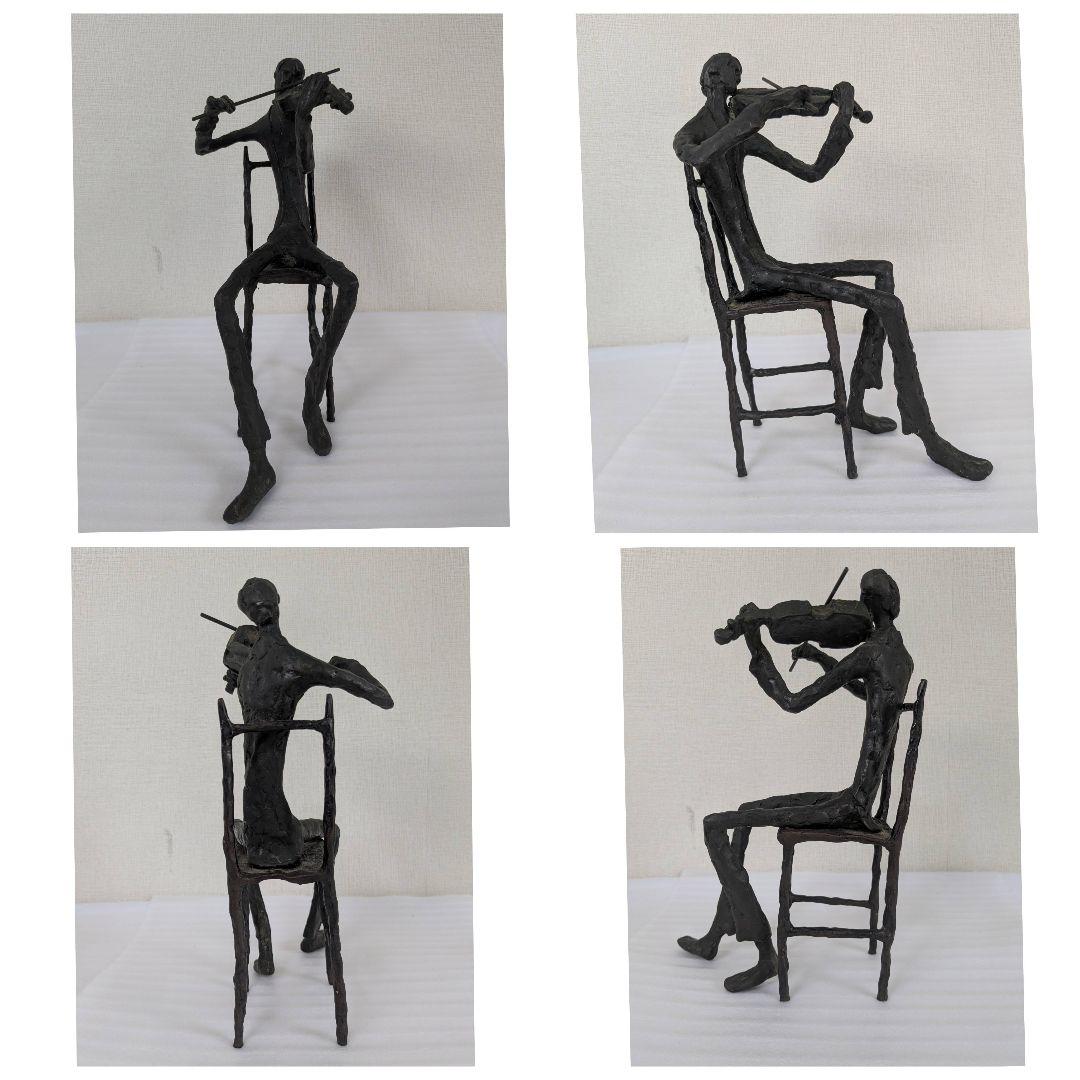ブロンズ置物 キム・ボーン BURN 演奏者 バイオリン チェロ
