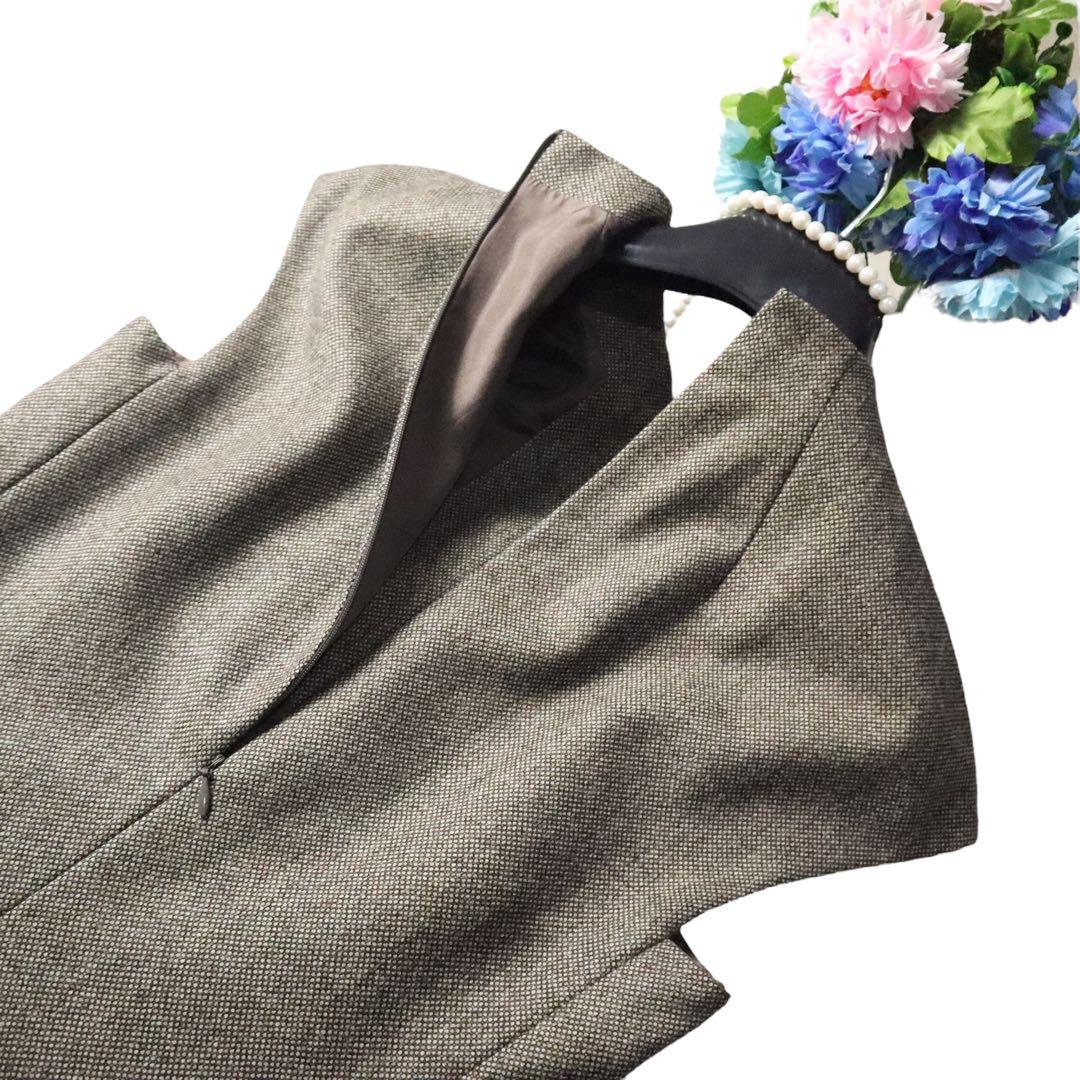 【皇室御用達38万円】AKRIS アクリス フォーマルクラシックワンピースドレス