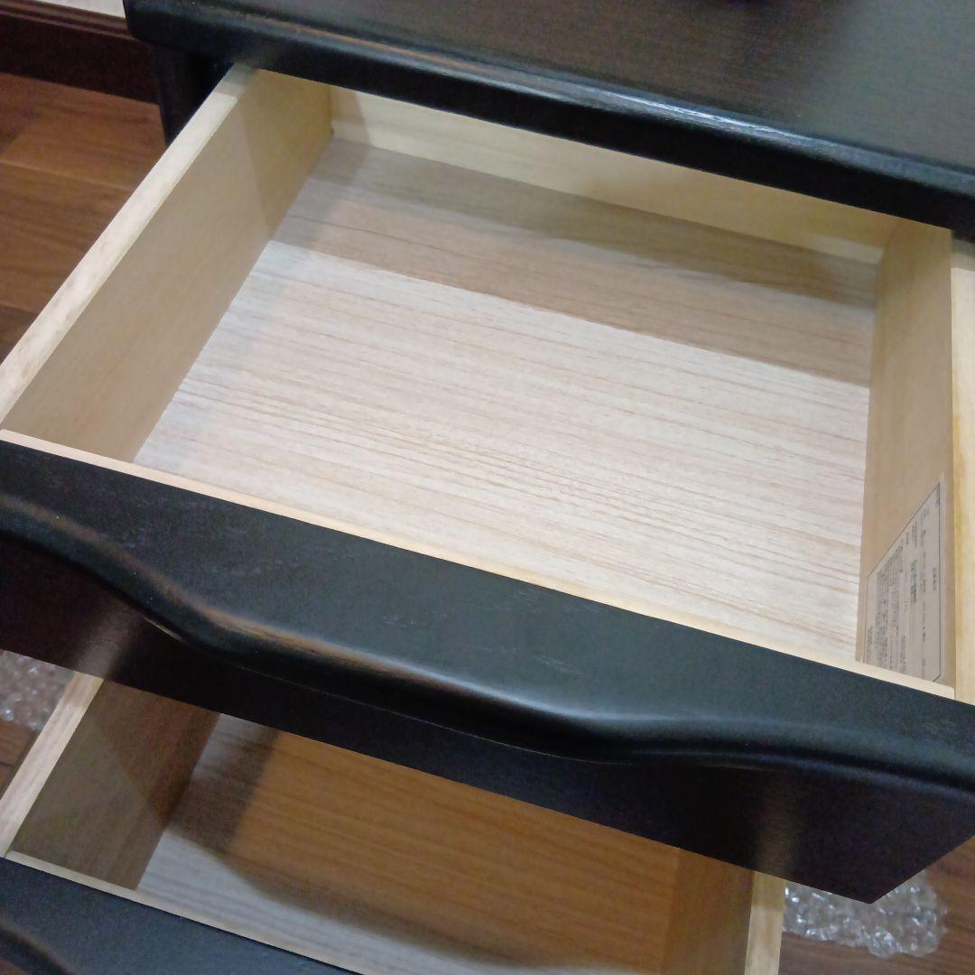 ニトリ　NITORI　サイドテーブル　アスカ　2段　ダークブラウン