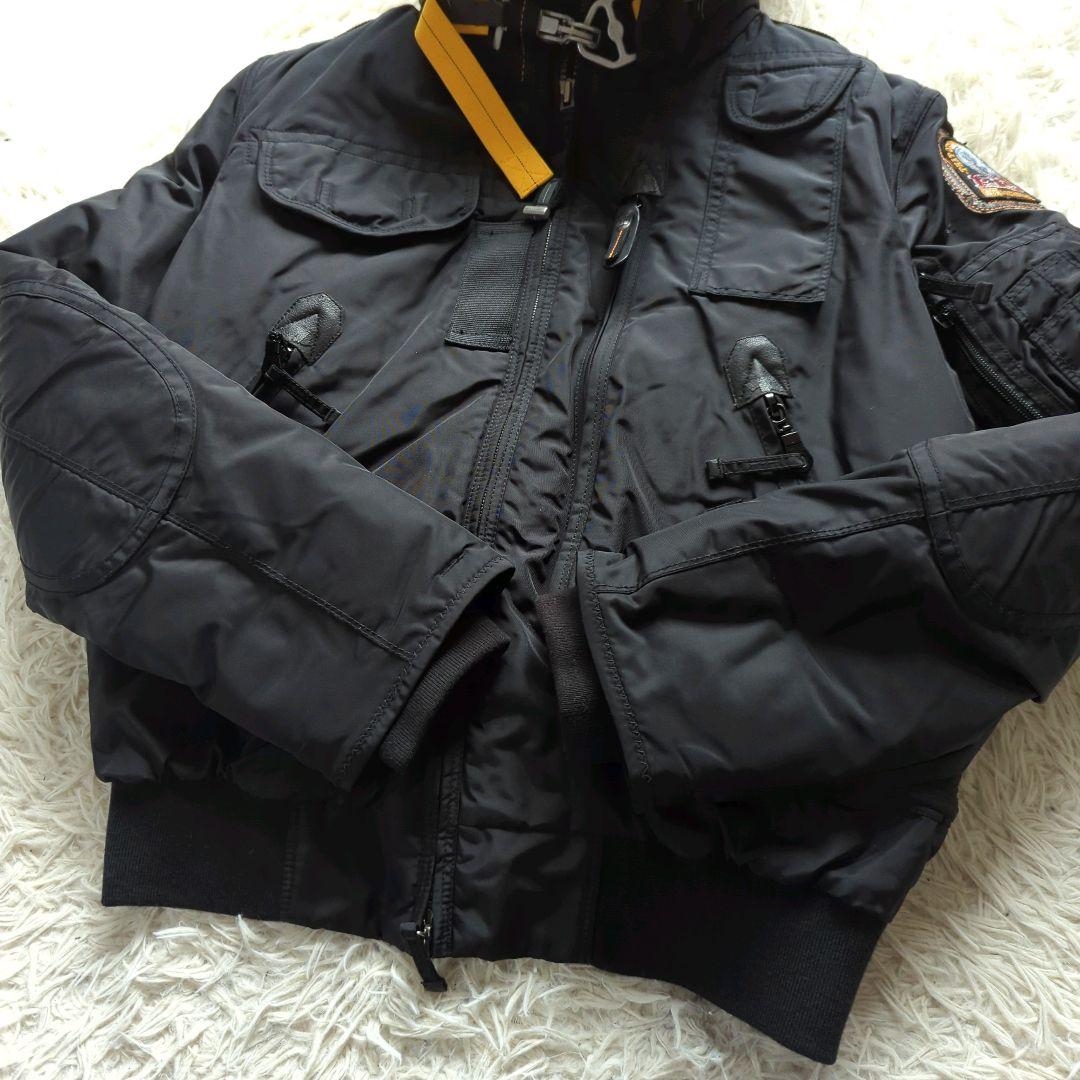 美品 PARAJUMPERS N-2B フライトジャケット ブラック S