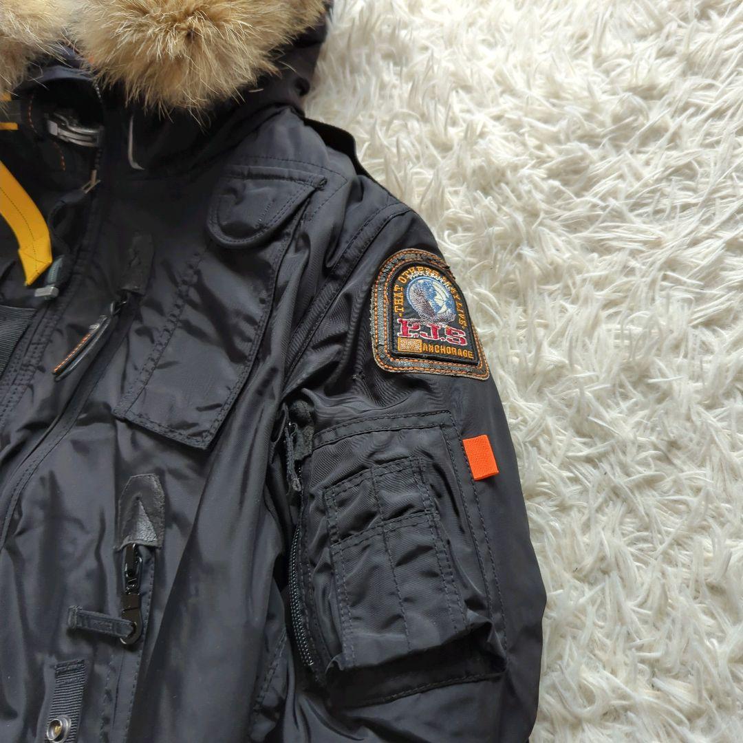 美品 PARAJUMPERS N-2B フライトジャケット ブラック S