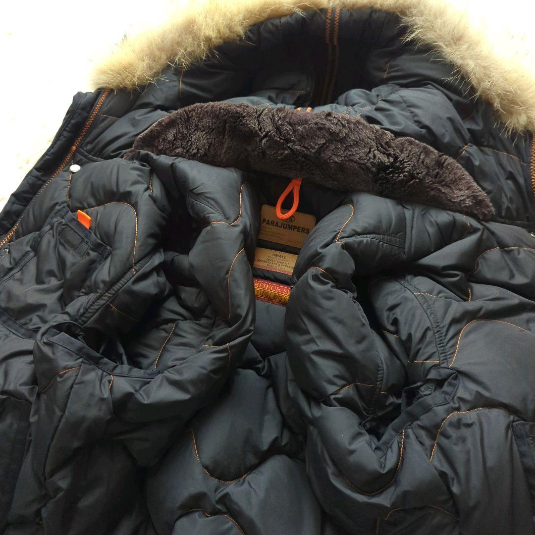 美品 PARAJUMPERS N-2B フライトジャケット ブラック S