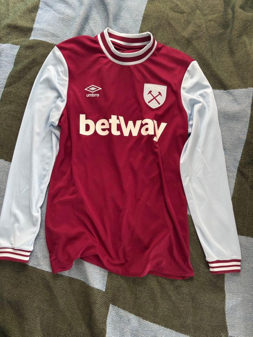 24-25/ウエストハム　長袖ホームキット