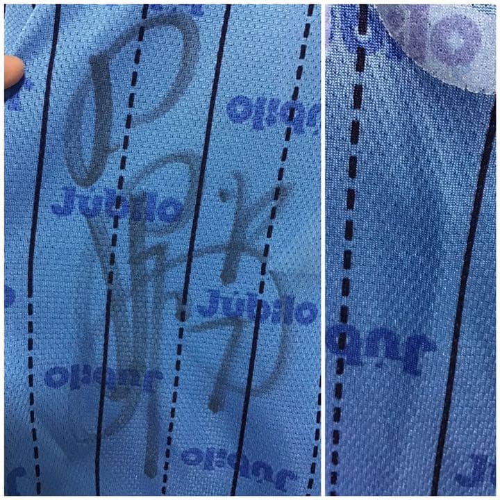 ジュビロ磐田 名波浩 名前刺繍&サイン入りユニフォーム 98/99 ホームモデル