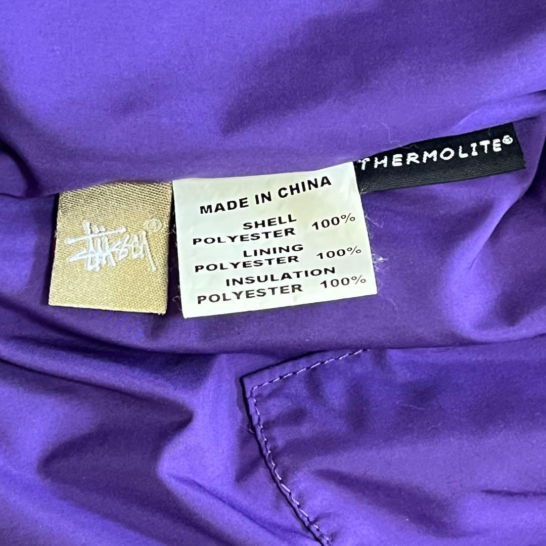 00’s old stussy ダスパーカー 中綿ダウンジャケット ブルー XL