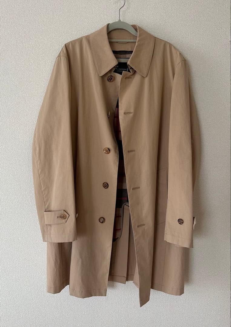 MACKINTOSH LONDON ハウスチェック ステンカラーコートライナー付