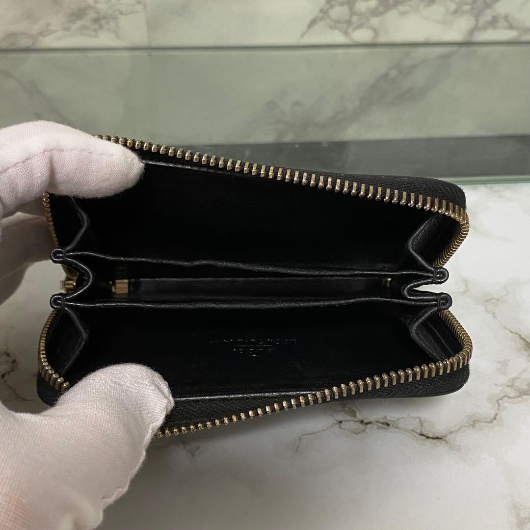 GUCCI グッチ ケース 小銭入れ GG レザー 本革 ブラック 黒
