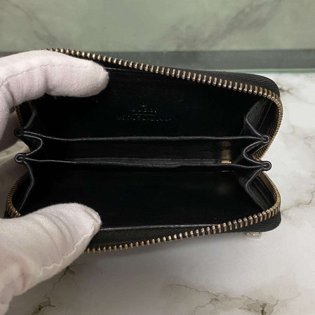 GUCCI グッチ ケース 小銭入れ GG レザー 本革 ブラック 黒