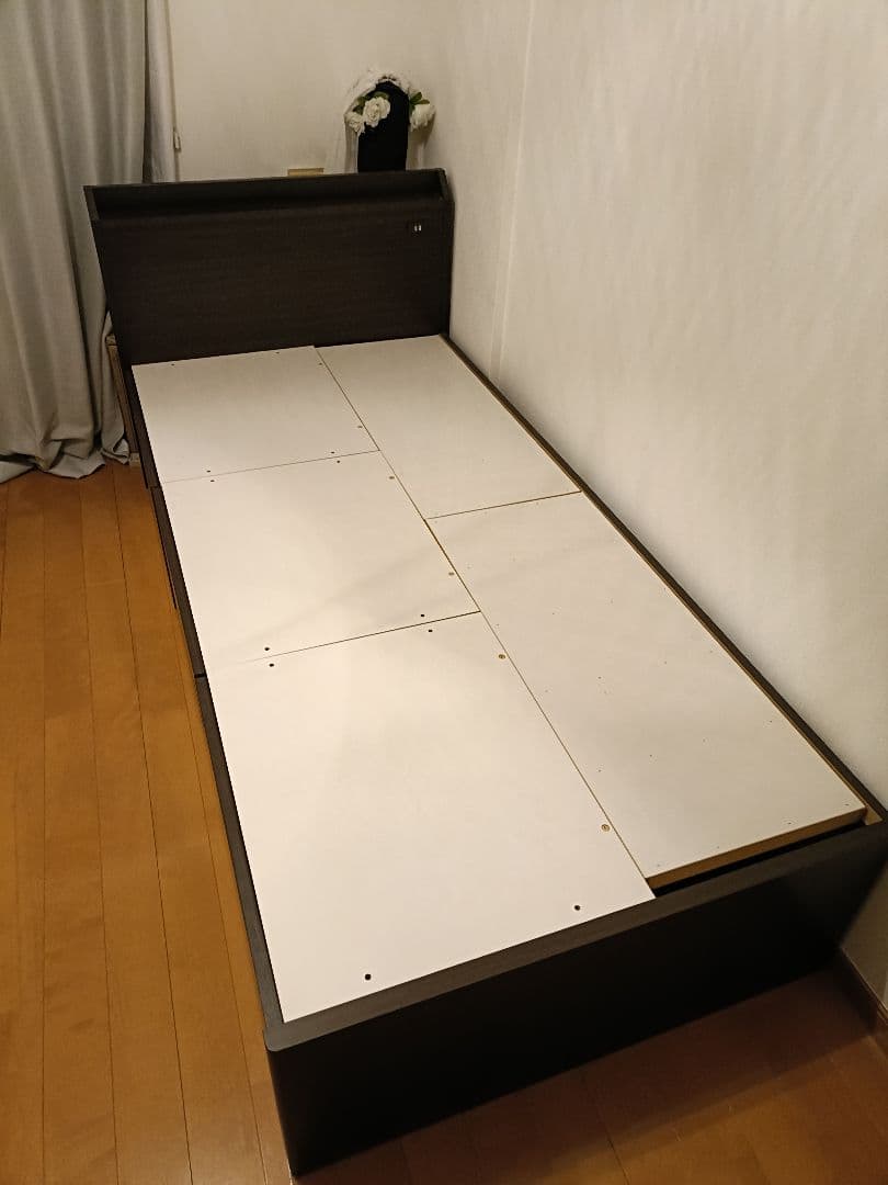 シングルベッドフレーム ダークブラウン NITORI