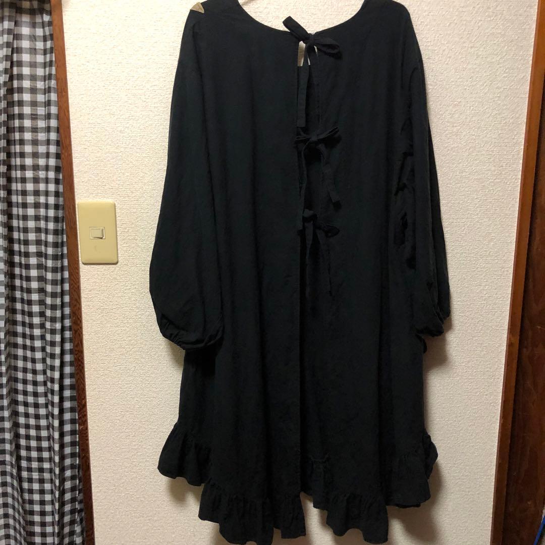 ポテチーノ/エプロン/さえら/ブラック