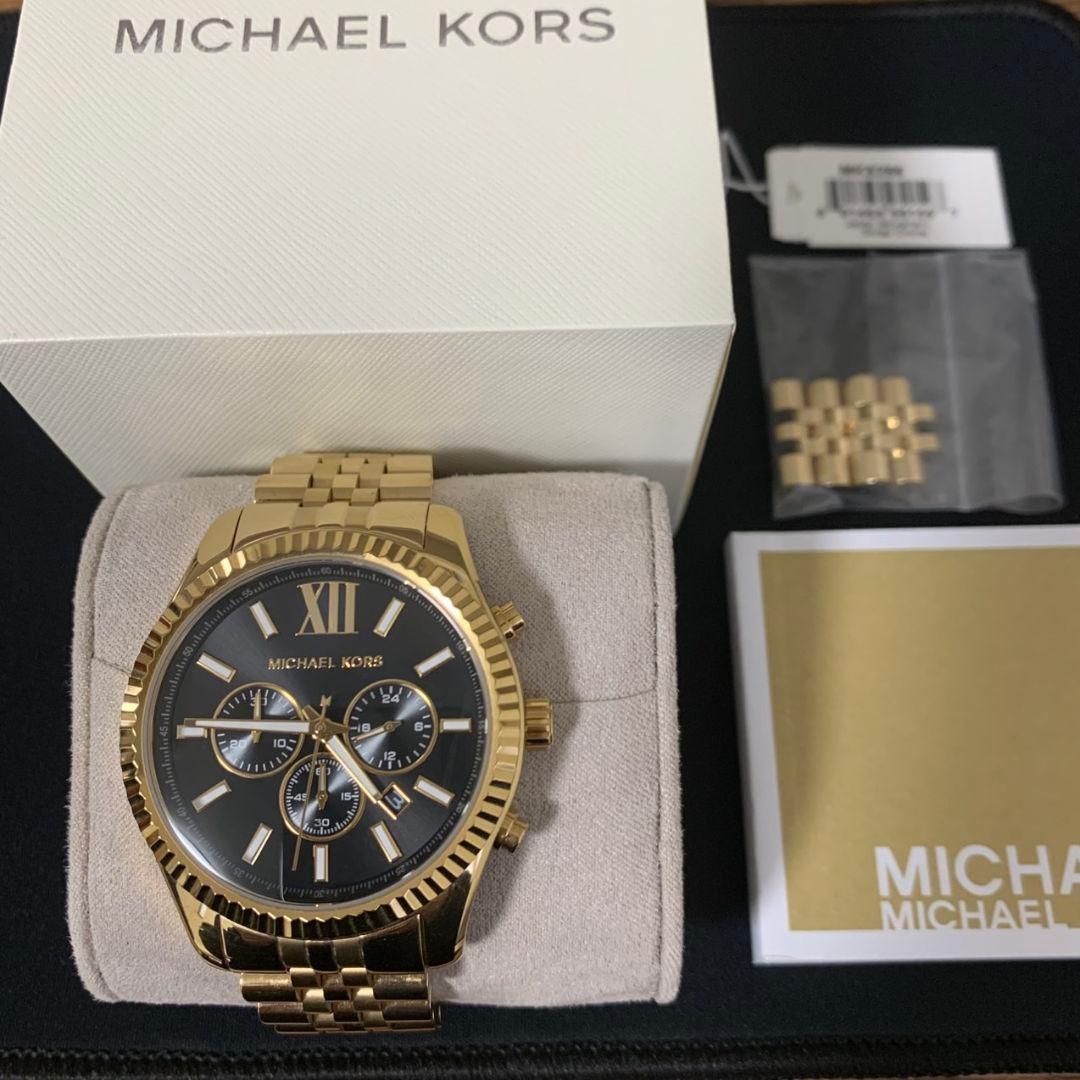 ★美品電池交換済★マイケルコース 腕時計 MK8286 レキシントンクロノグラフ