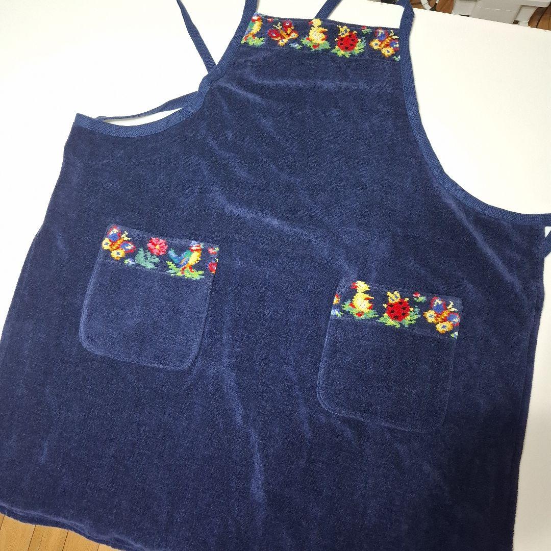 学校フェイラー　ネイビー　エプロン