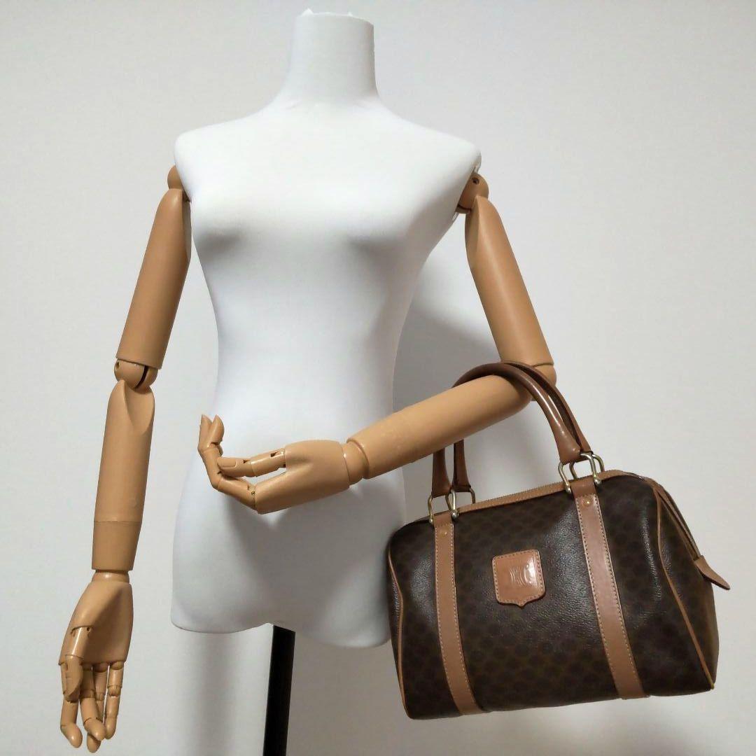 CELINE セリーヌ ミニボストンバッグ マカダム柄 ヴィンテージ
