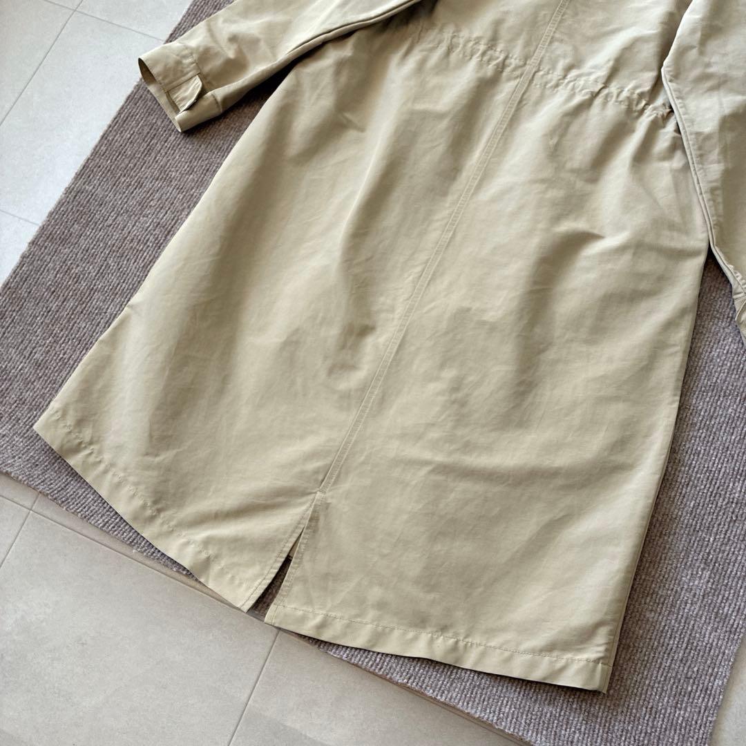 未使用級 OUR♡頼れるノーカラーコート 撥水 洗濯可 軽量 ベージュ