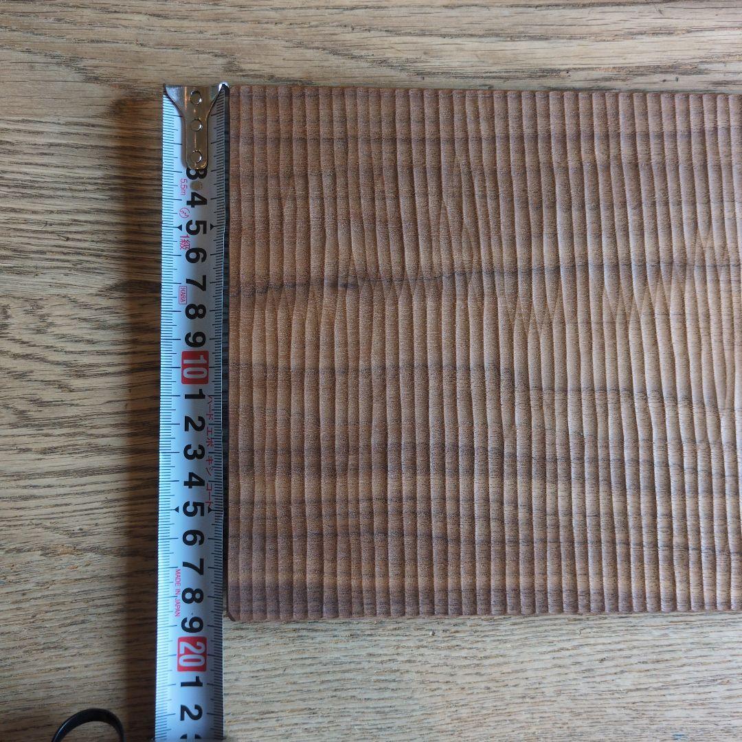 2枚セット　さざなみプレートL　ウォールナット　受注製作品　ふるいともかず