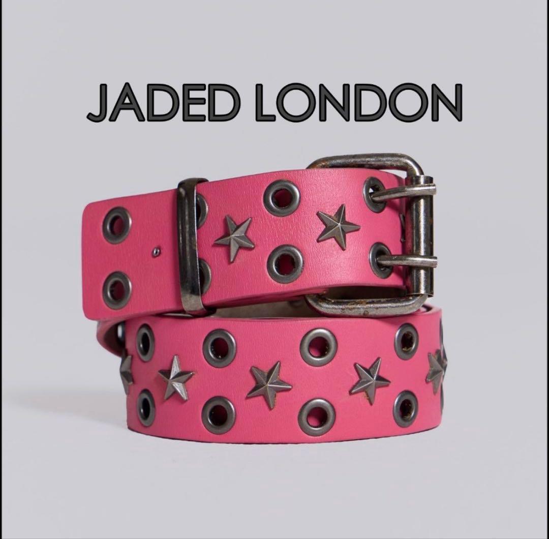 JADED LONDON ピンク　星型スタッズ　ベルト