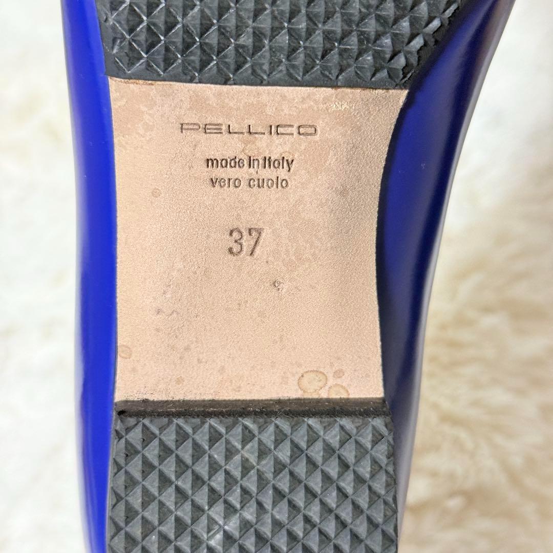 未使用✨ペリーコ　アンドレア　ガラスレザー　ポインテッドトゥ　パンプス　37