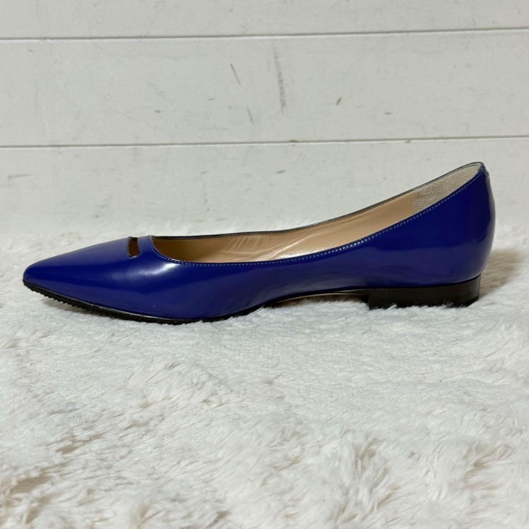 未使用✨ペリーコ　アンドレア　ガラスレザー　ポインテッドトゥ　パンプス　37