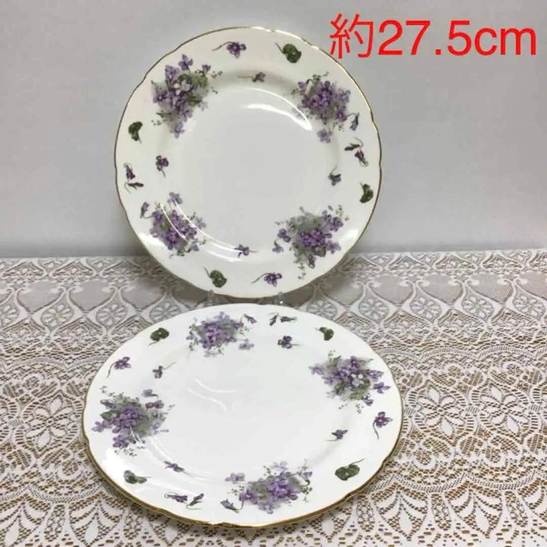 ハマースレイ　バイオレット　ディナー皿　① 約27.5cm プレート2枚セット