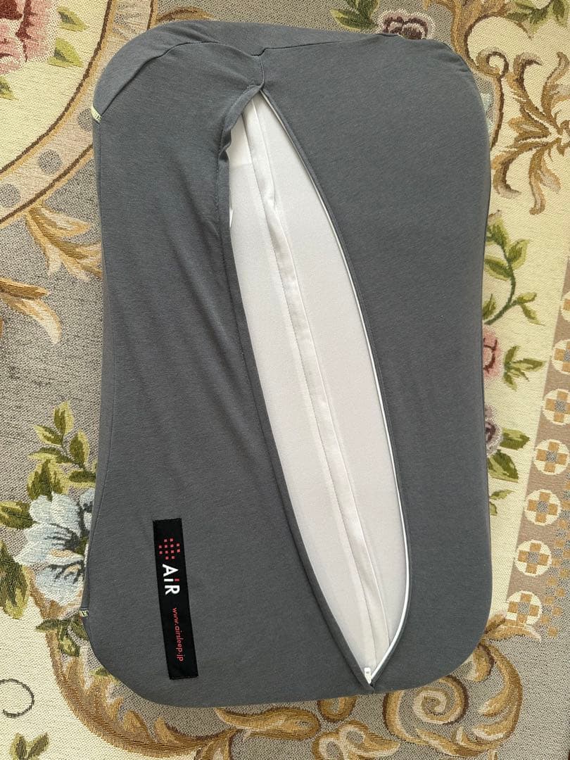 【 西川 】 [エアー4D] ピロー 高さ調整可能 低め グレーベージュ