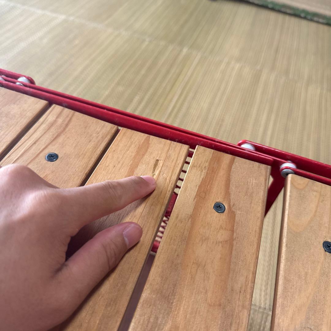 ネイチャートーンズ　サイドアップ・BOXテーブル　Sサイズ 赤