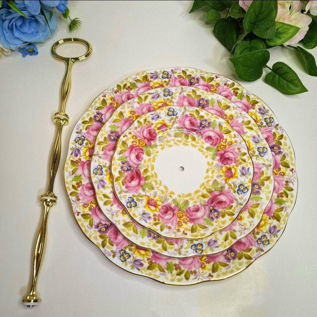 ★激レア★ロイヤルアルバート セレナ ケーキスタンド 3段