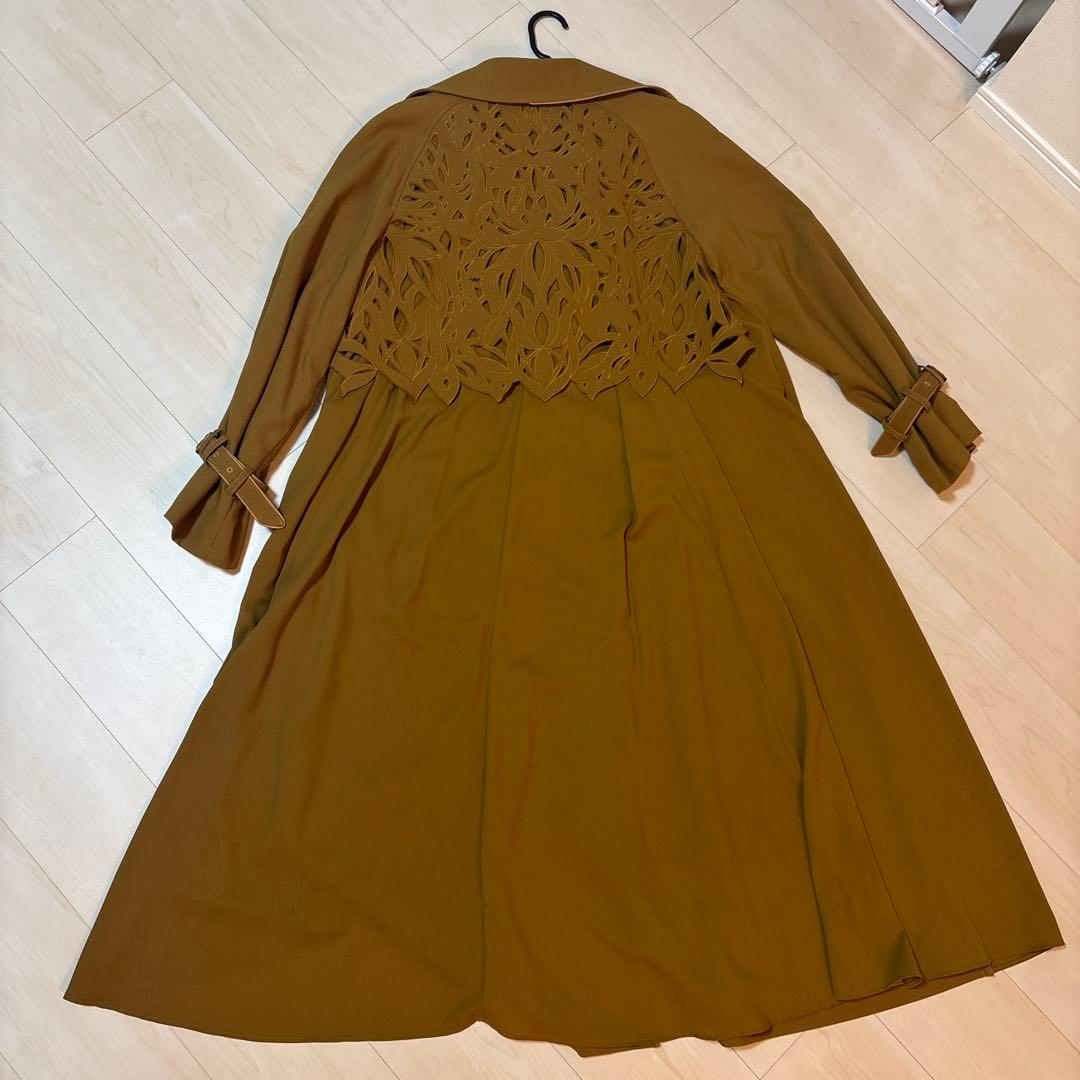 【Ameri Vintage】BACK CUTTING LACE COAT