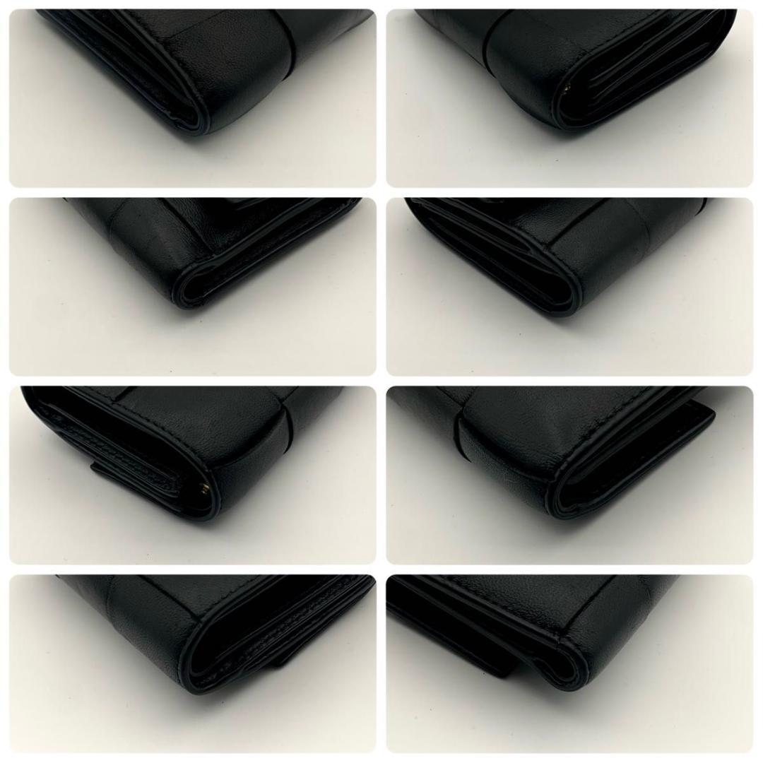 ボッテガヴェネタ 箱付き 財布 カセット マキシ イントレチャート IC搭載 黒